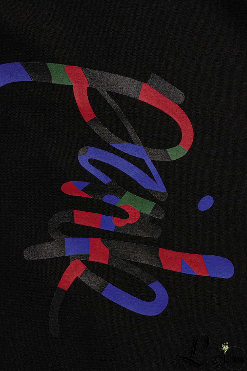 Black Fashion Casual Letter Print Patchwork O Neck Long Sleeve Two Pieces