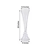 Set of 2 | 28" Tall Clear Reversible Clarinet Glass Trumpet Vases