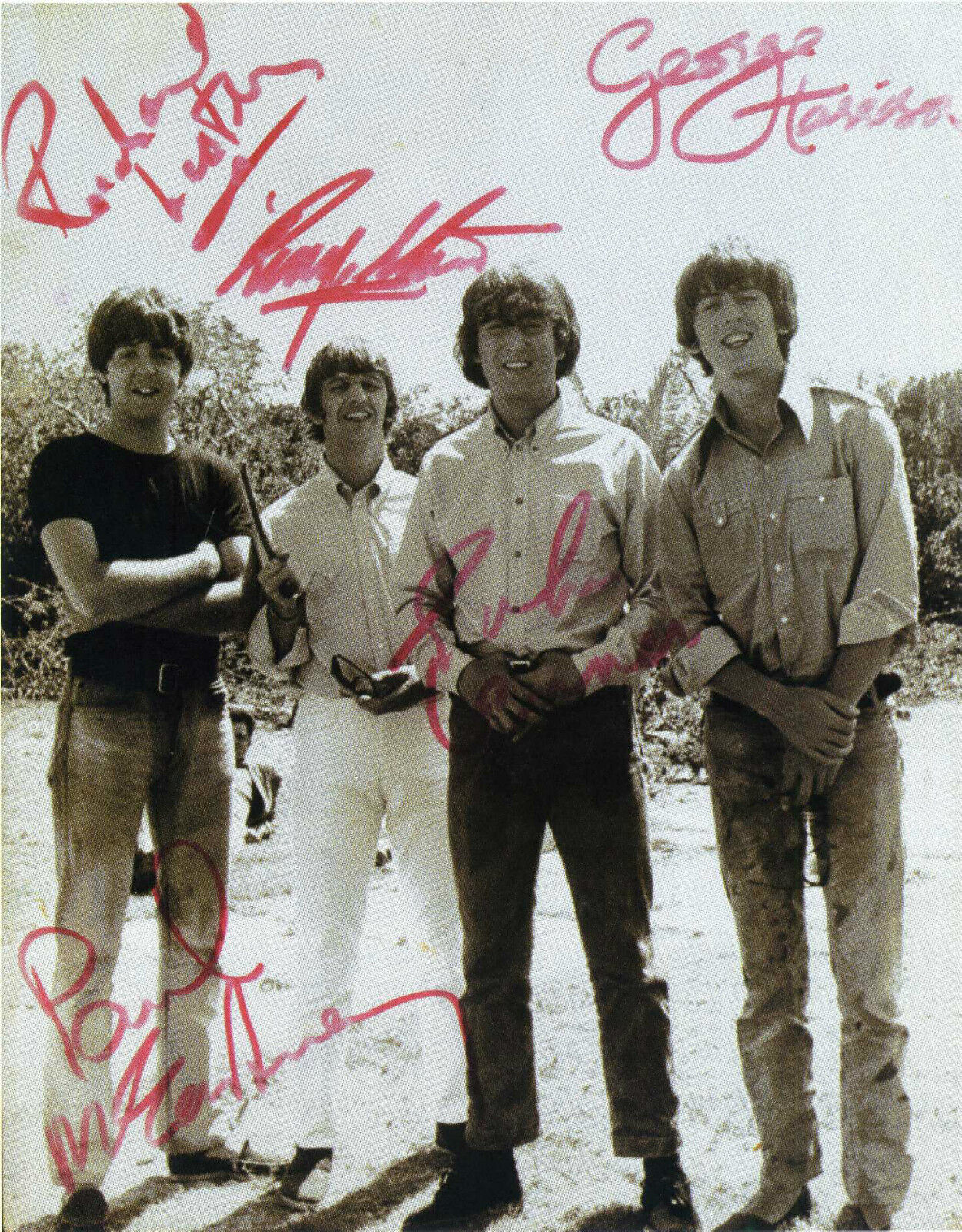 THE BEATLES - Signed Photo Poster paintinggraph - Pop / Rock Star Band / Musicians - preprint