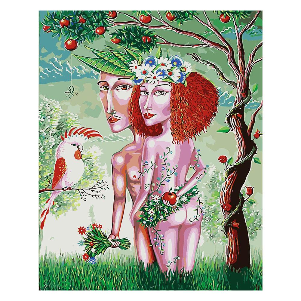 

40*50CM Paint By Numbers-Adam and Eve, 501 Original