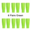 6 Pairs Compression Football Socks Cover Compression Leg Warmers Sweat Absorption Calf Socks Running Cycling Football Protectors