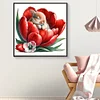 Diamond Painting-5D Full Round Drill  Flower Rabbit