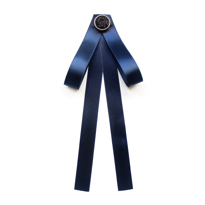 Hand-made Bow Tie Ladies Unisex Banking Stewardess Student Performs Career Korean White Shirt Black Bowtie Classic Trendy Gifts