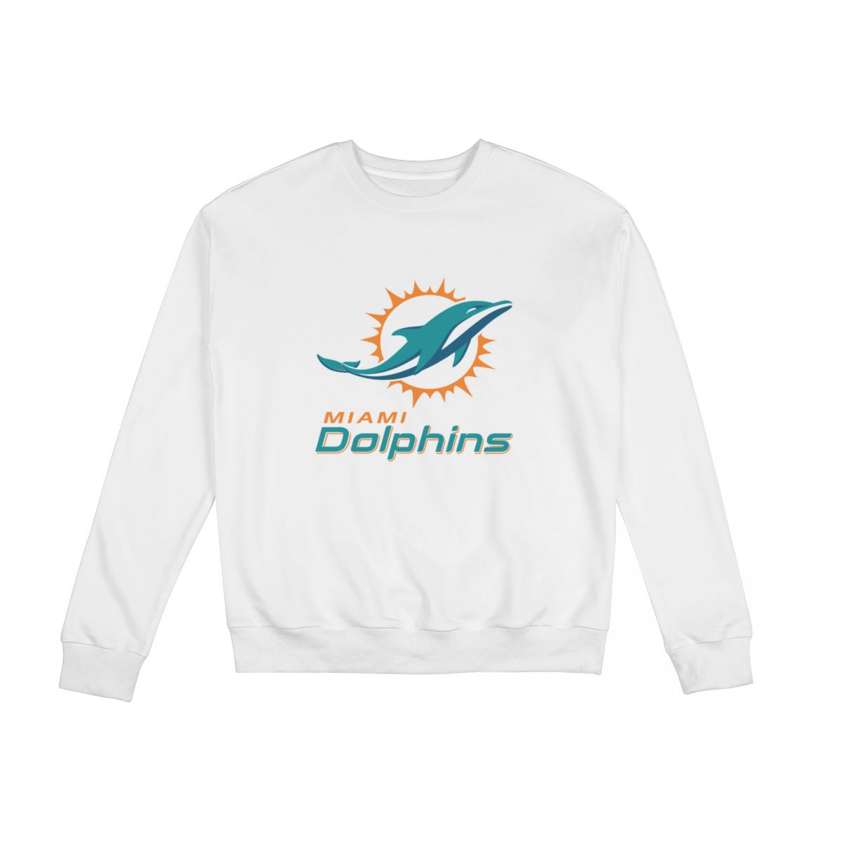Miami Dolphins Logo Crew Neck Sweatshirt