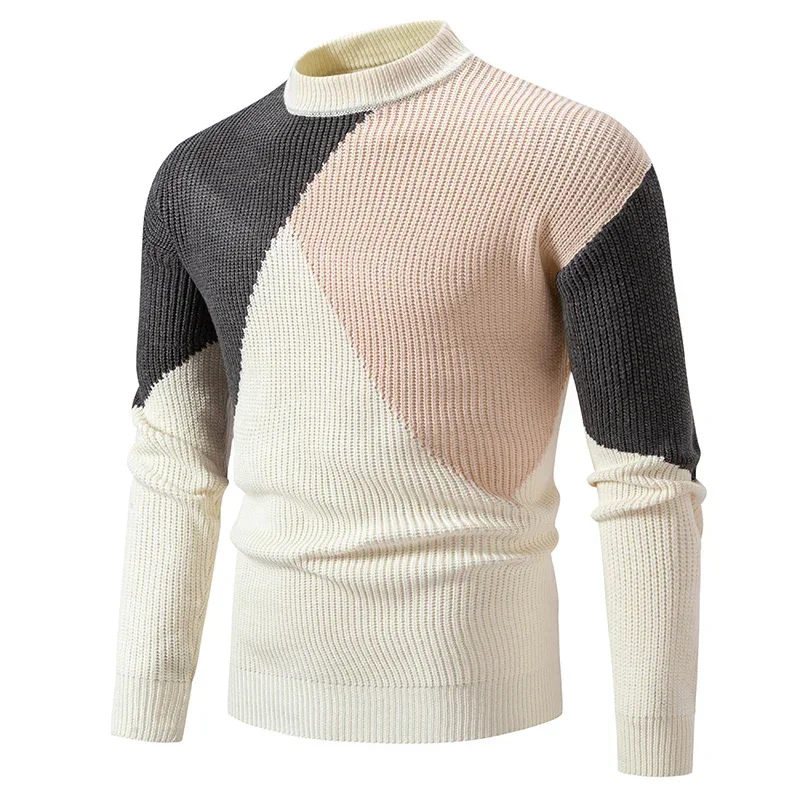 Klilasyofee Multicolor Knit Sweater – Warm and Stylish Men’s Autumn Winter Tops  