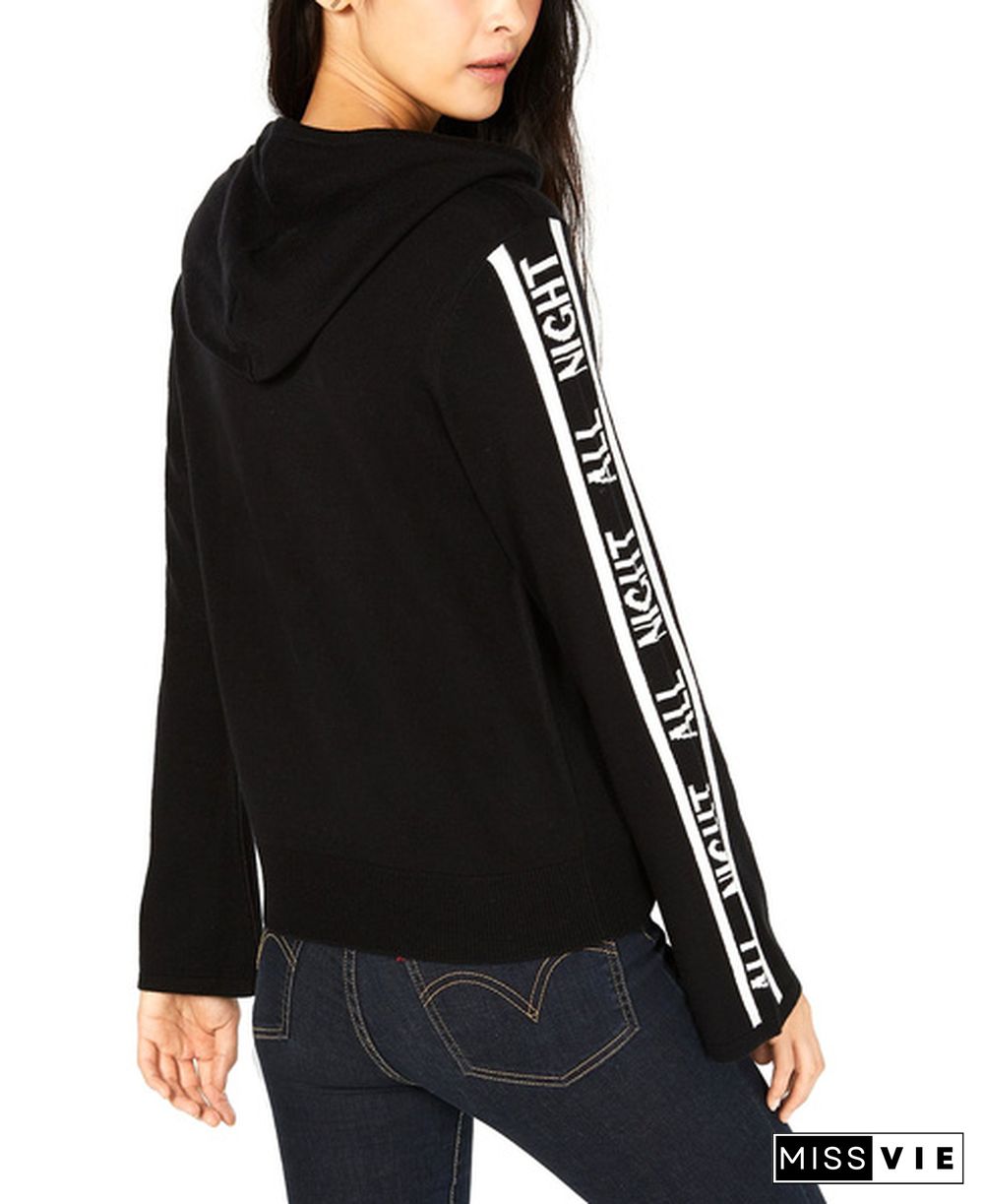 Bar Iii | All Night Hoodie Sweater | Black