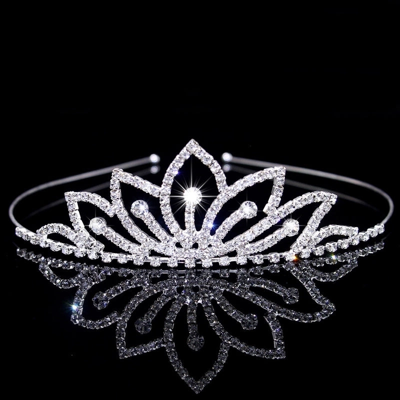 Women’s Elegant Glam Bridal Crown Metal Plating Inlay Artificial Pearls Rhinestones Crown