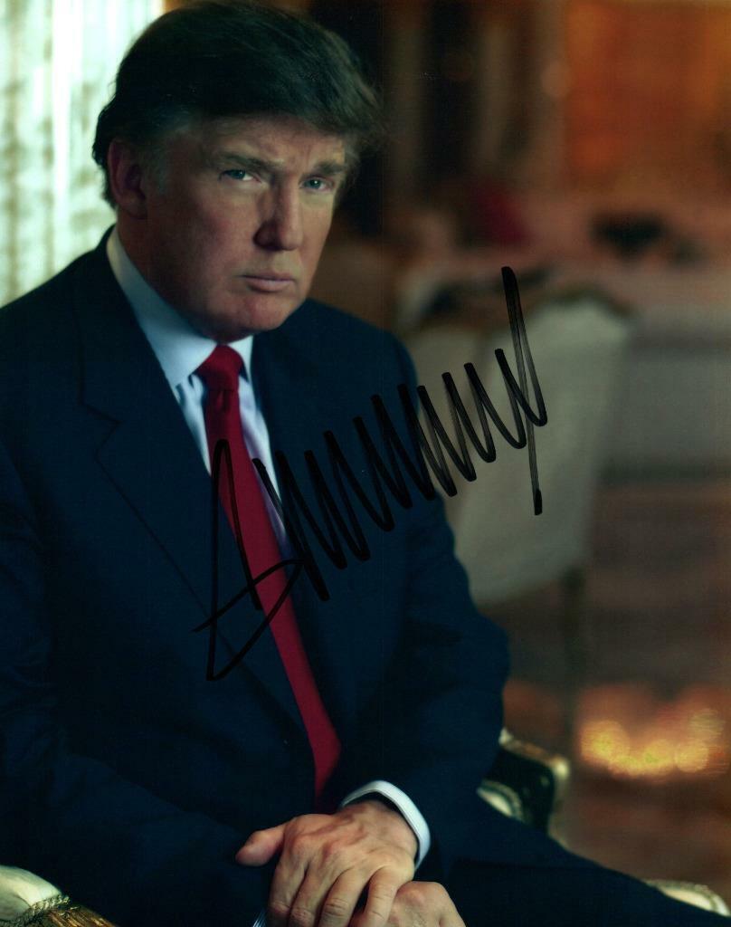 Donald Trump signed 8x10 Photo Poster painting autographed Picture Pic and COA