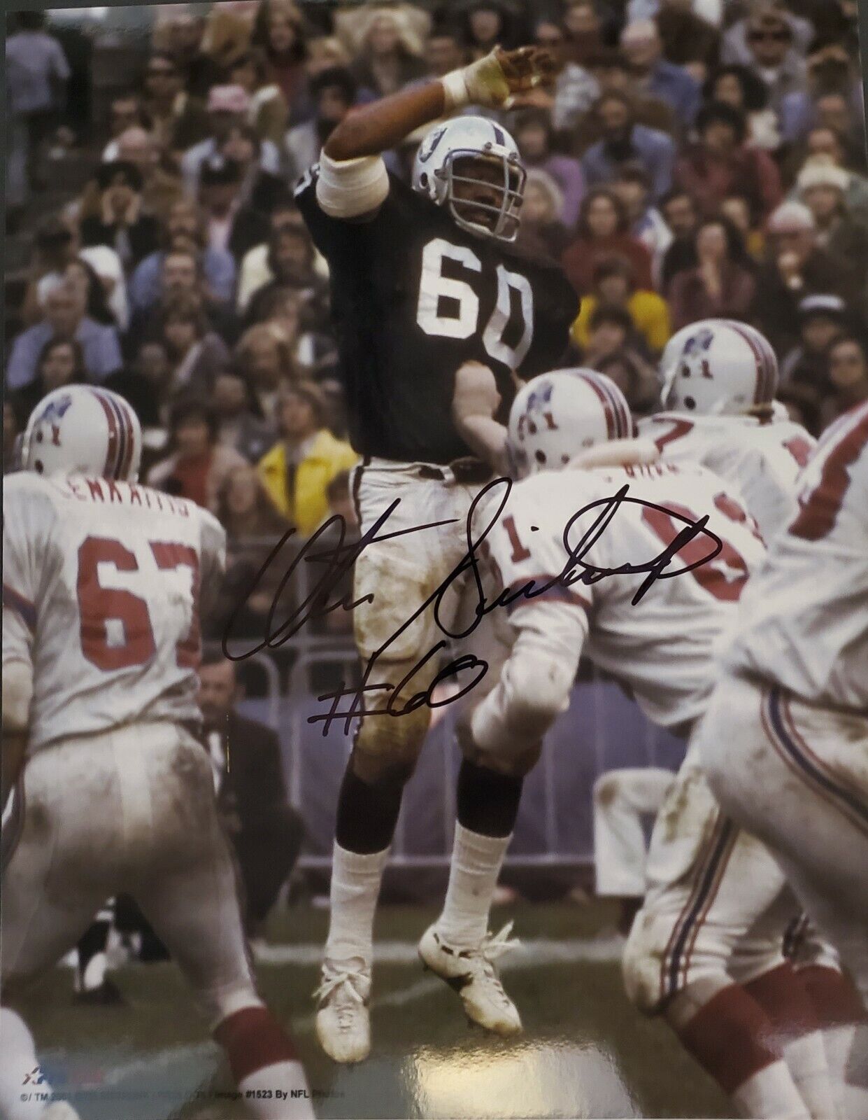 Signed 11X14 OTIS SISTRUNK Oakland Raiders Autographed Photo Poster painting - w/ COA