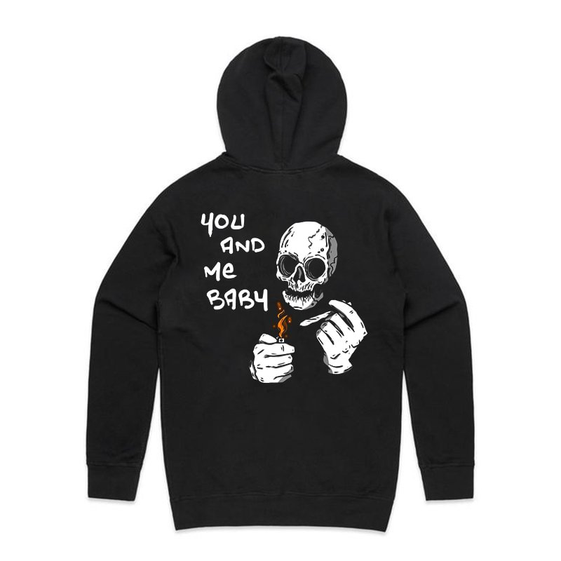 You And Me BabY Printed Men's Casual Hoodie - Krazyskull