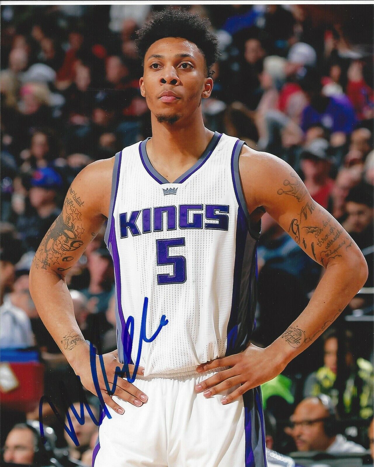 Malachi Richardson Autographed 8x10 Sacramento KingsA777