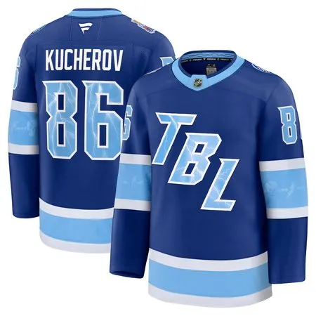 Youth Tampa Bay Lightning #86 Nikita Kucherov Blue 2026 NHL Stadium Series Premium Jersey