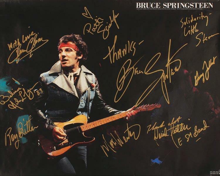 REPRINT - BRUCE SPRINGSTREEN & E STREET BAND Signed 8 x 10 Glossy Photo Poster painting RP