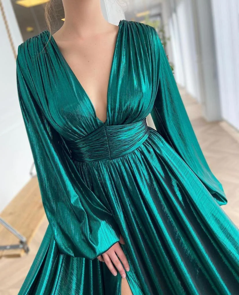 Shimmering Teal Gown