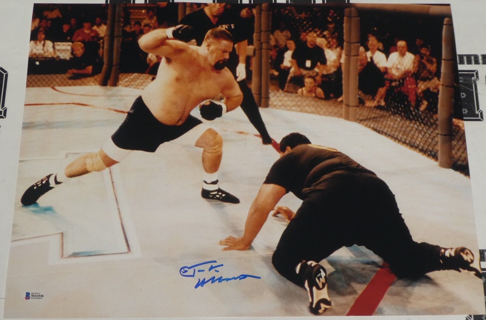 Tank Abbott Signed 16x20 Photo Poster painting BAS Beckett COA UFC 6 Debut KO Picture Autograph