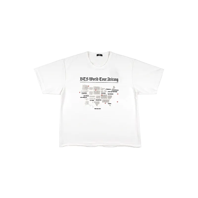 BTS Tour Arirang Crop T-Shirt (White)