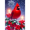 Diamond Painting-5D Full Round Drill Christmas Cardinals(60*40 cm)