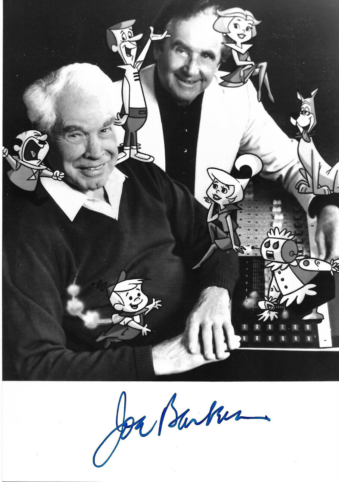 Joseph Barbera Director signed 8x12 inch Photo Poster painting autograph