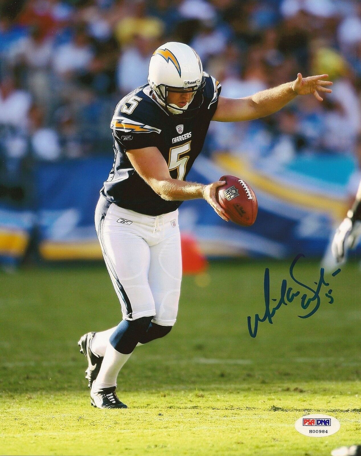 Mike Scifres Signed Chargers Football 8x10 Photo Poster painting PSA/DNA COA Picture Autograph 5