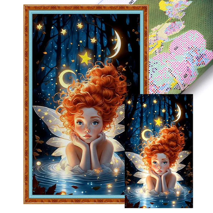 Fairy Girl  11CT Stamped Cross Stitch 40*65CM