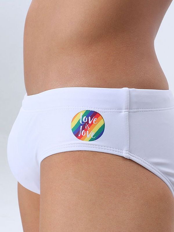 Rainbow Letter Print With Cups Trunks