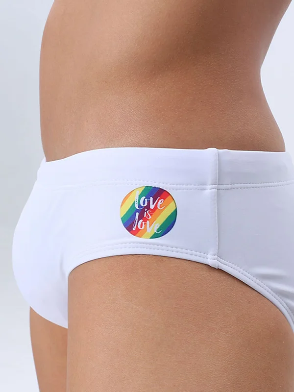 Rainbow Letter Print With Cups Trunks