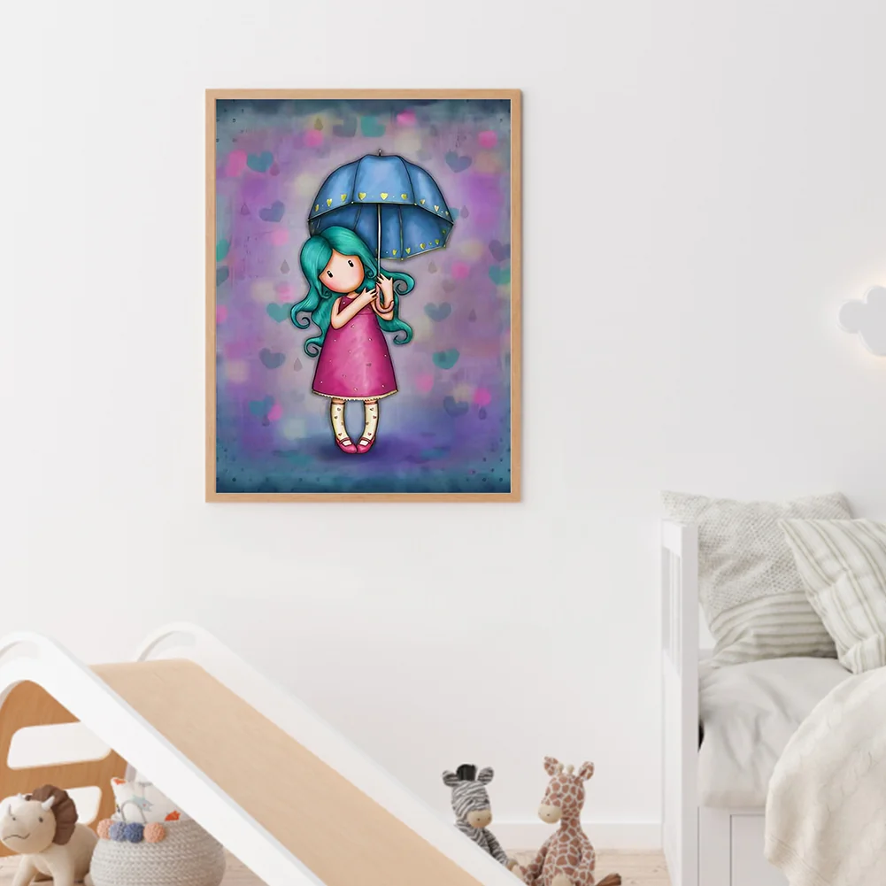 5D DIY Full Round Drill Diamond Painting Grace Doll Home Decoration (GS3062 )