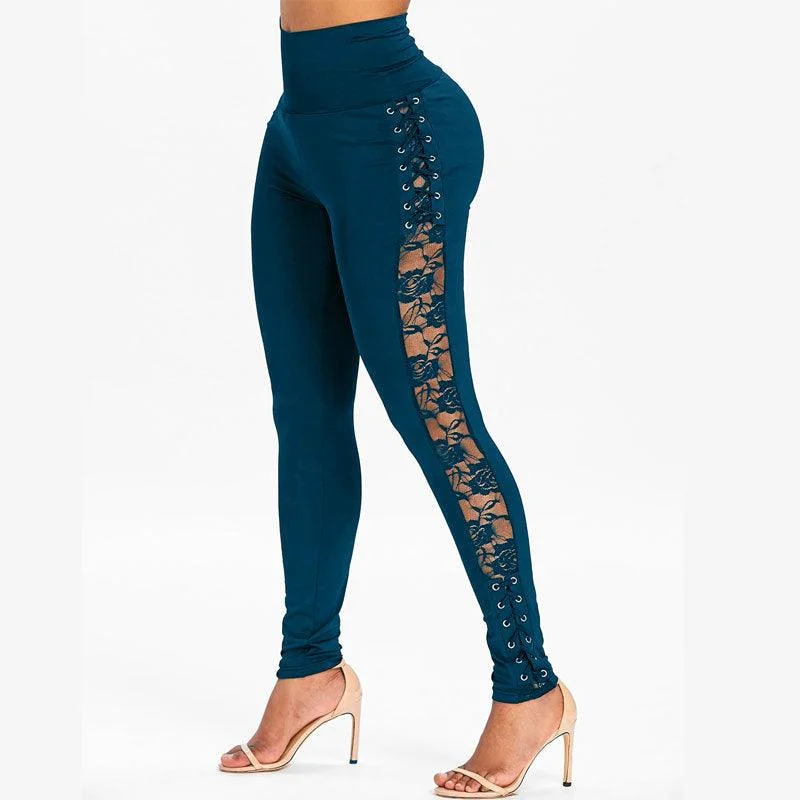 Lace Side Leggings