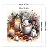 Halloween Ghost Candles - 11CT Counted Cross Stitch - 40*40cm - Halloween