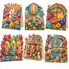 6pcs DIY Colorful Easter Diamond Painting 3D Greeting Card