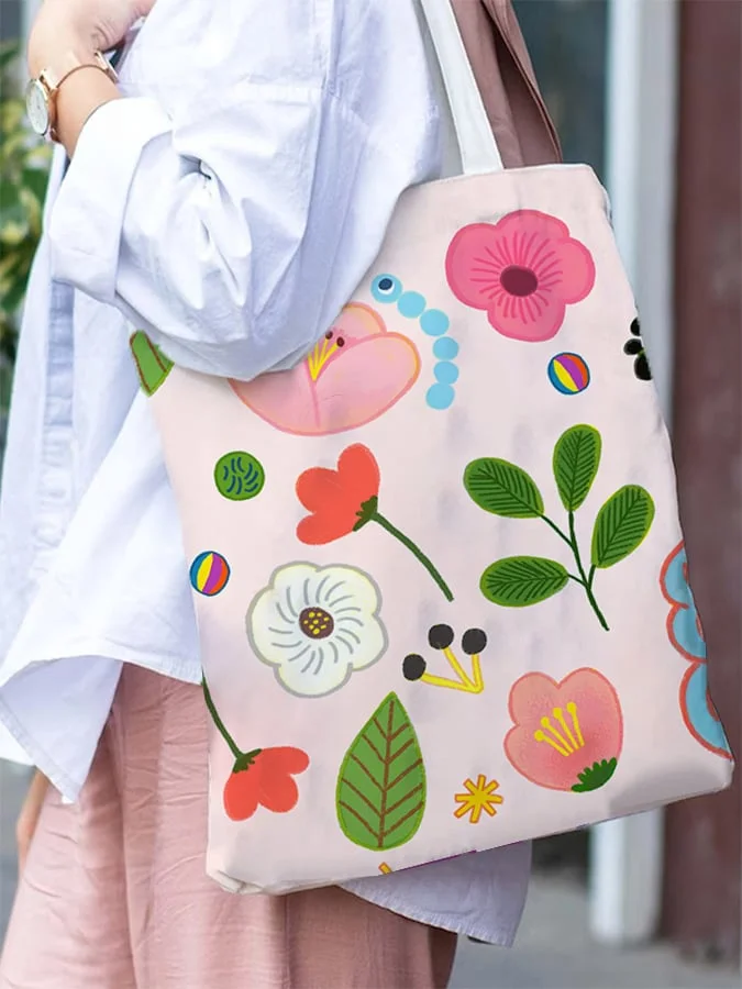 Floral Casual Canvas Bag