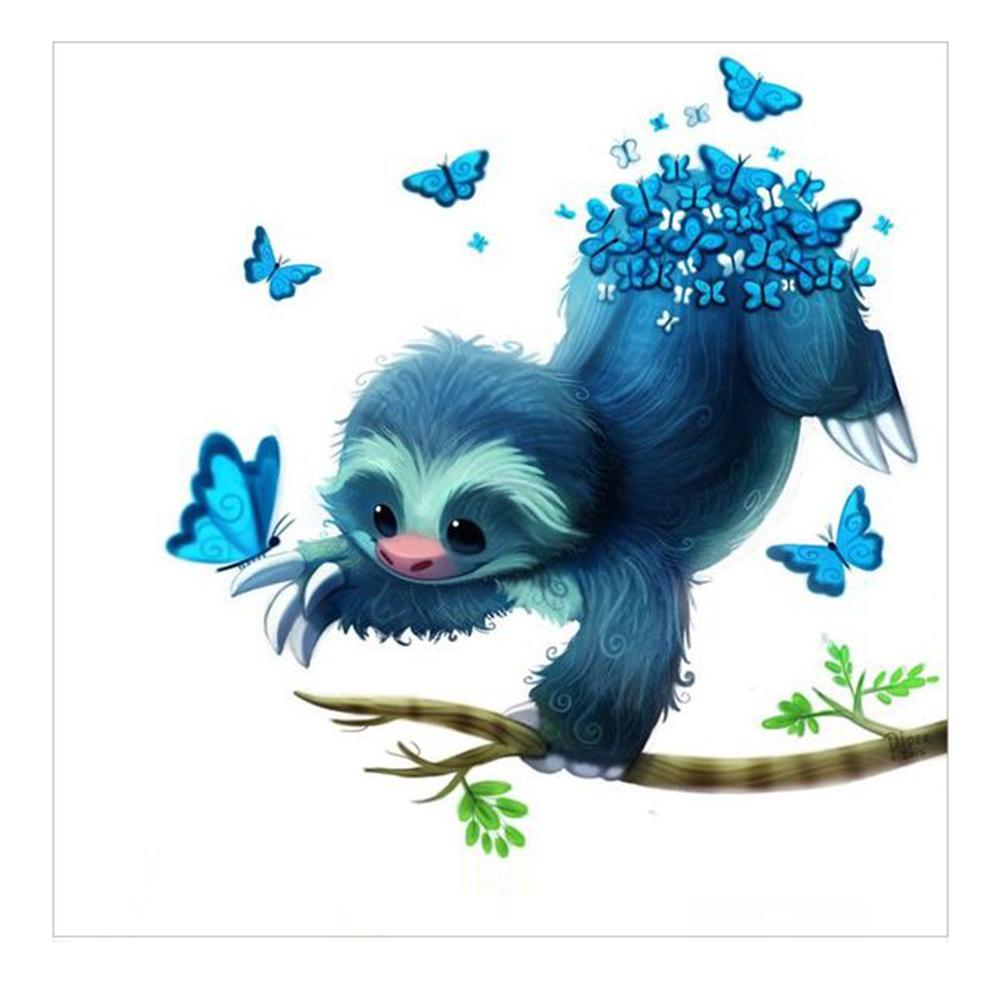 

30*30CM - Monkey - Round Drill Diamond Painting, 501 Original
