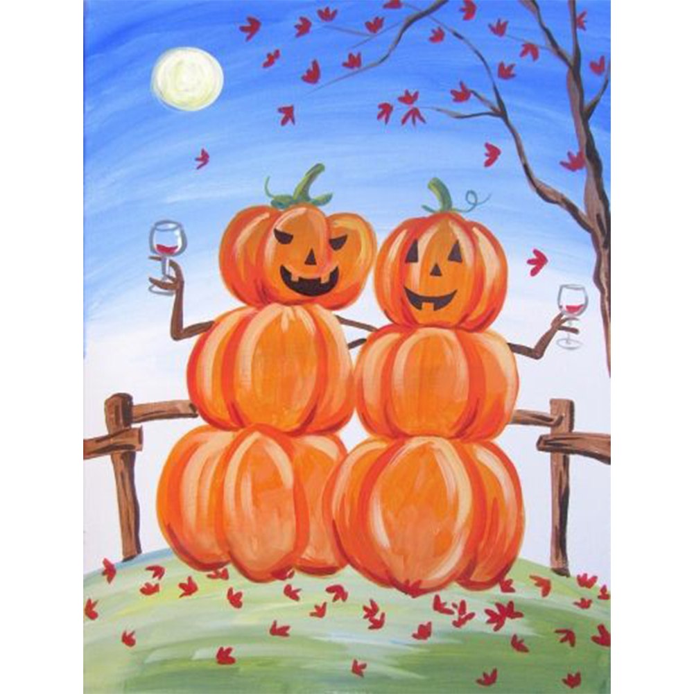 

Pumpkin Home Party - Round Drill Diamond Painting - 30*40CM, 501 Original