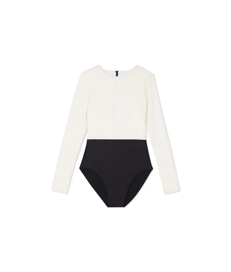 The Long Sleeve Surf - Sea Urchin & White Sand