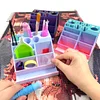 Diamond Painting Tool Rack with Built-in Funnel & Multi-Compartment Storage Pen Holder Diamond Painting Accessories