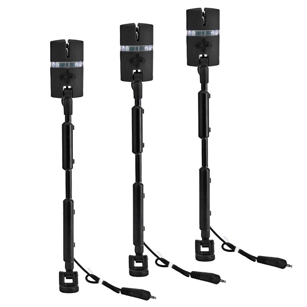 

3pcs Fishing Adjustable Flash Hard Rod Rocker Swinger 7 Colors Indicator, 501 Original