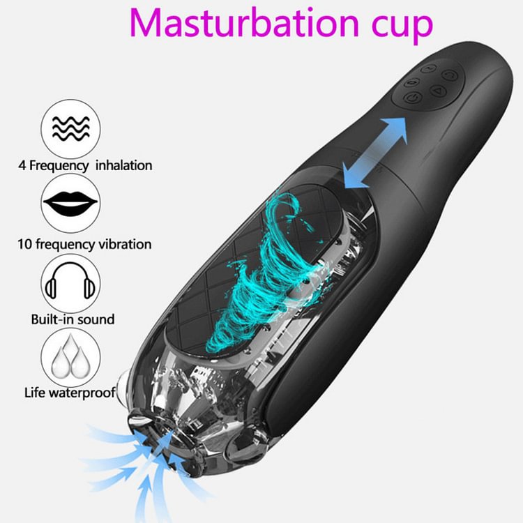 Automatic Deep Throat Suction Masturbation Cup Male Electric Training Masturbator Sex Toy 