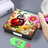 PU Insects Diamond Painting Notecard Box with Papers for DIY Art Craft
