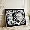uk.everydayedeals DIY Pearl Painting With Frame - Handmade Self-Adhesive Pearls - Stars Moon(20*30cm)