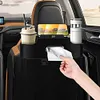 4-In-1 Car Seat Back Storage Bag with Tissue Cup Holder Hanging Hooks Organizer