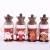 12PCS Christmas Gift Packaging Snowman Wine Bottle Decor Bags