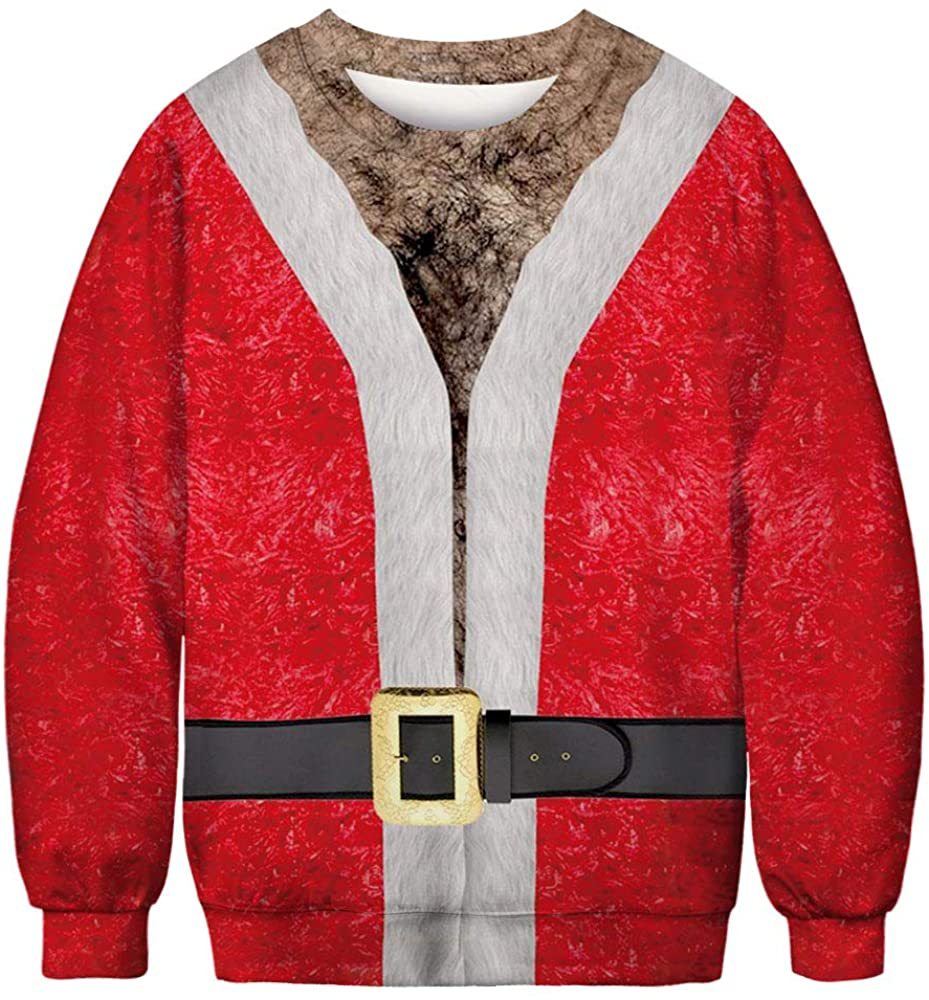 Unisex 3D Fun Spoof Printed Christmas Sweatshirt / DarkAcademias /Darkacademias