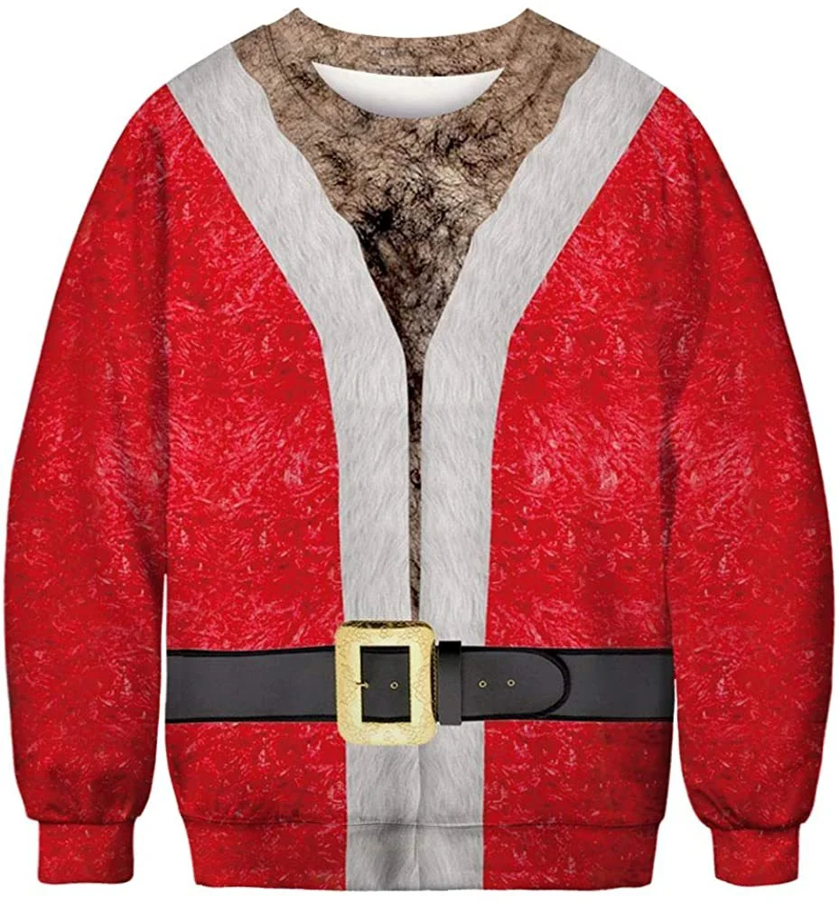 Unisex 3D Fun Spoof Printed Christmas Sweatshirt / DarkAcademias /Darkacademias