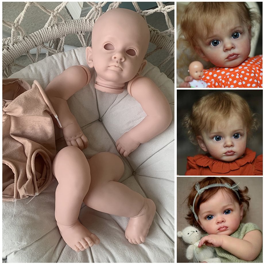 22 Inches Tutti Open Eyes DIY Blank Unpainted Reborn Baby Kit