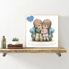 Diamond Painting-DIY Full Round Drill Precious Moment Old Couple(40X40cm)