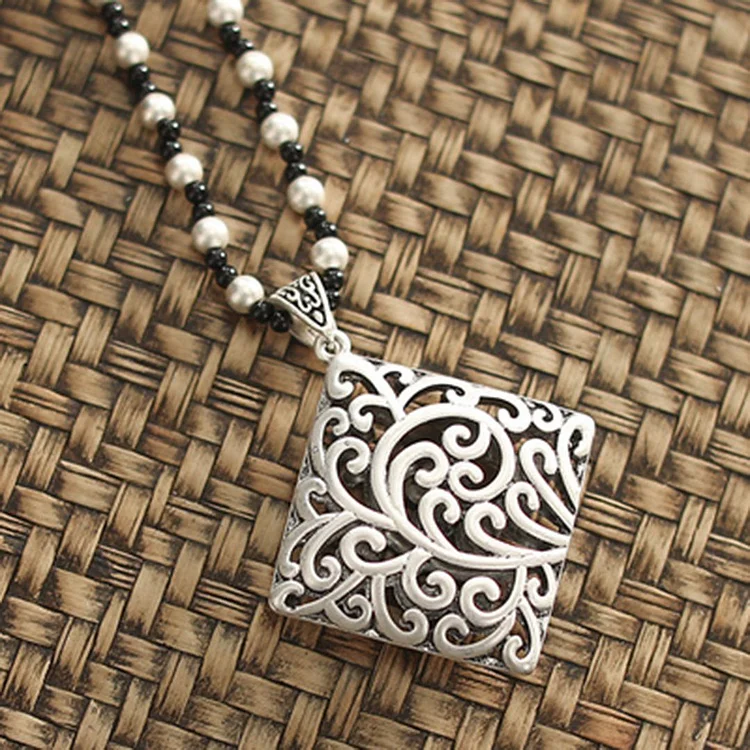 Ethnic style With Imitation Silver Pendant For Necklaces
