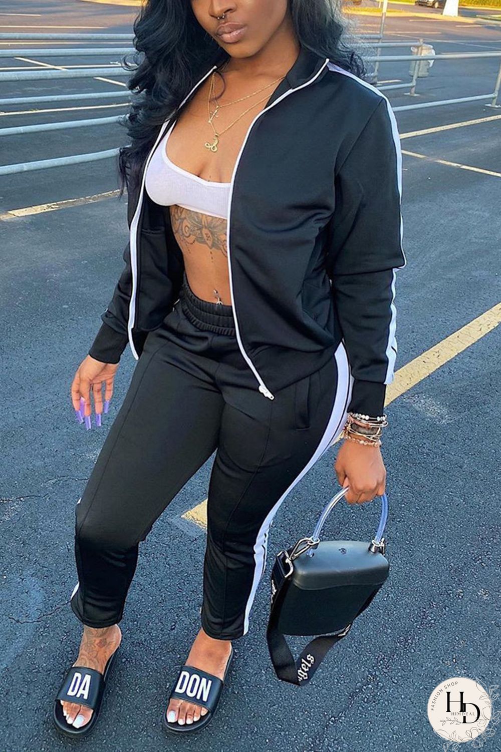 Red Fashion Casual Solid Split Joint Long Sleeve Two Pieces