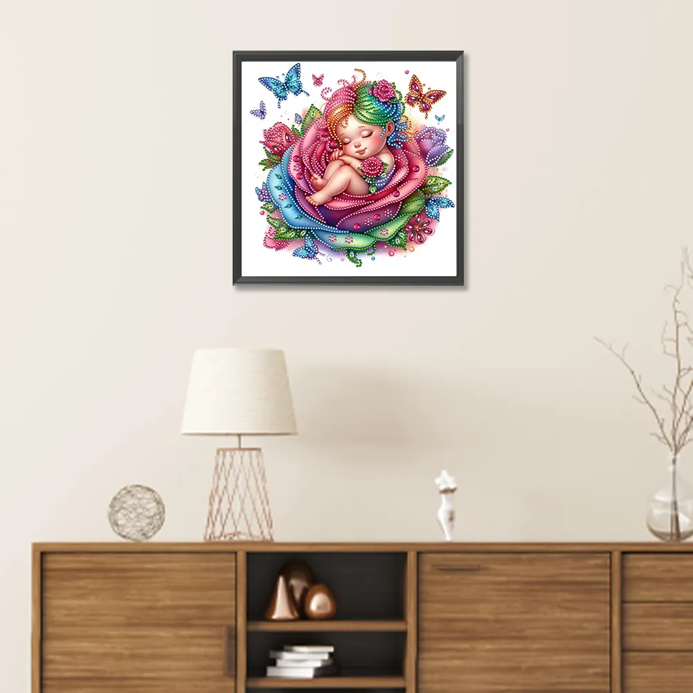 Diamond Painting - Partial Special Shaped Drill - Rose Child(Canvas|30*30cm)