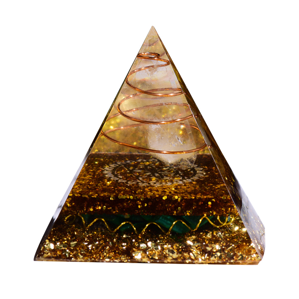 

5cm Natural Orgonite Pyramid Chakra, 501 Original