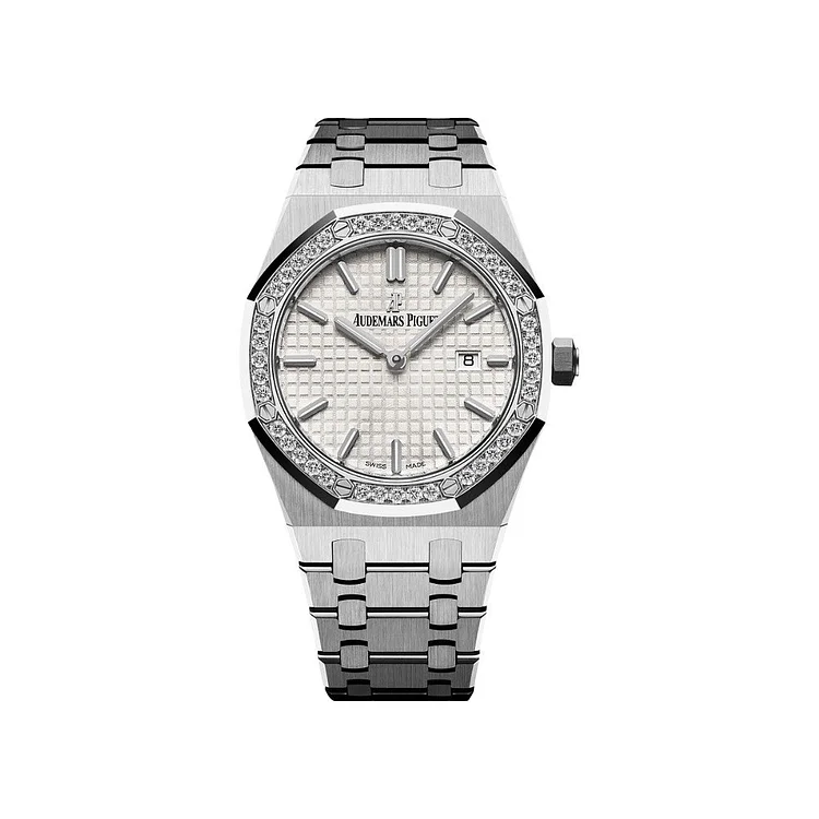 Audemars Piguet Royal Oak Quartz Stainless Steel Diamond Bezel